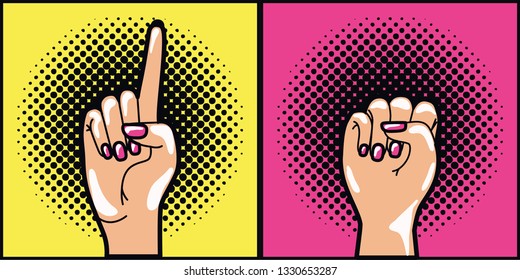 hands human expressing power and number one