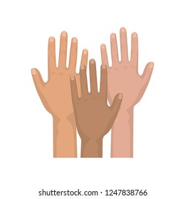 hands human up fighting