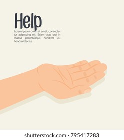 hands human help icon