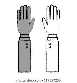 hands human isolated icon