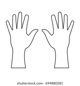 hands human isolated icon n