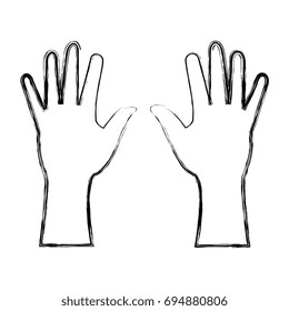hands human isolated icon n