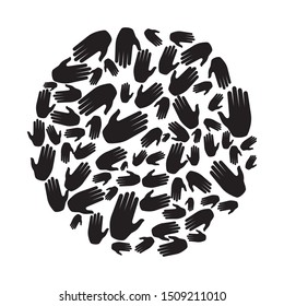 hands human isolated icon vector illustration