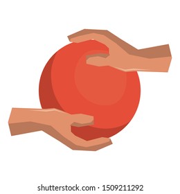 hands human isolated icon vector illustration