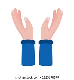 Handzeichen-Symbol zum Schutz von Gesten