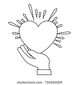 hands human protection with heart