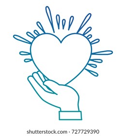 hands human protection with heart