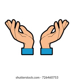 hands human protection icon