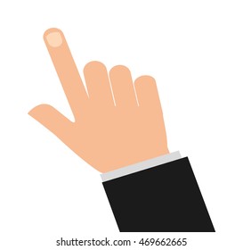 hands human touch isolated vector illustration design