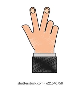 hands human touching icon