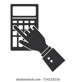 hands human with voucher machine isolated icon