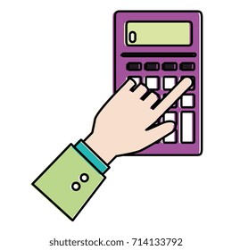 hands human with voucher machine isolated icon