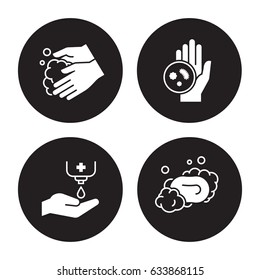 Hygiene-Symbole für Hände