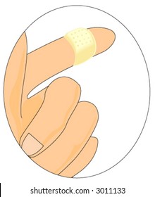 Hands Icon: Bandage - Vector