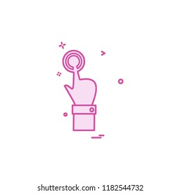 Hands icon design vector