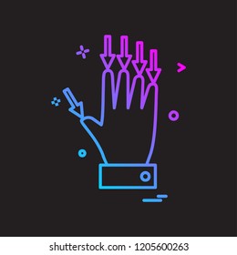 Hands icon design vector