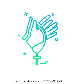 Hands icon design vector