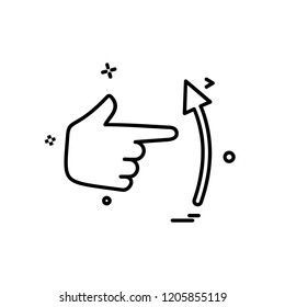Hands icon design vector