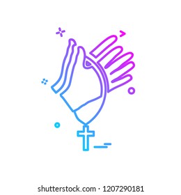 Hands icon design vector
