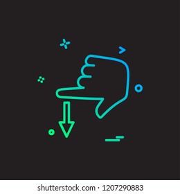 Hands icon design vector