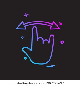 Hands icon design vector