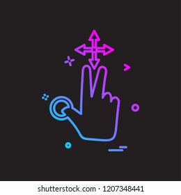 Hands icon design vector