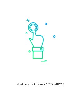 Hands icon design vector