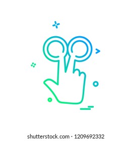 Hands icon design vector