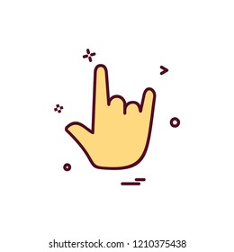 Hands icon design vector