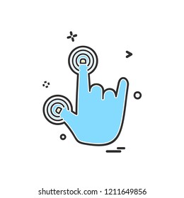 Hands icon design vector