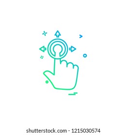 Hands icon design vector