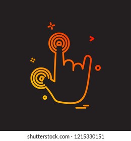 Hands icon design vector