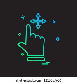 Hands icon design vector