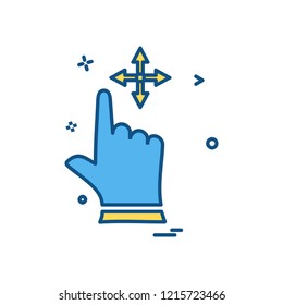 Hands icon design vector