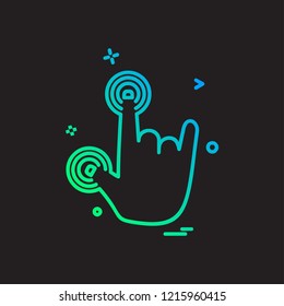 Hands icon design vector