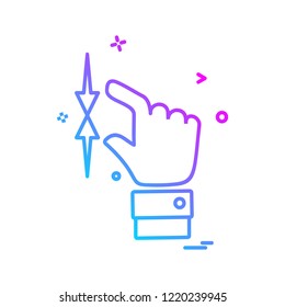 Hands icon design vector