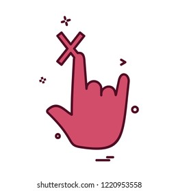 Hands icon design vector