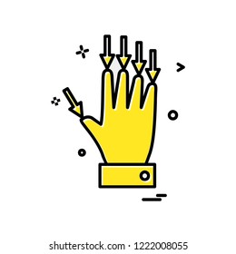 Hands icon design vector