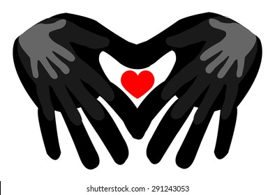 Hands icon -family and love concept