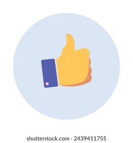 Hands up icon. Flat icon. Illustration isolated on white background. Vector sign symbol