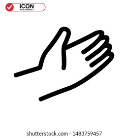 
Hands icon isolated sign symbol vector illustration - high quality black style vector icons
