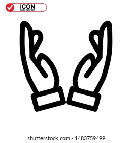 
Hands icon isolated sign symbol vector illustration - high quality black style vector icons
