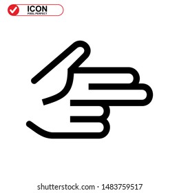 
Hands icon isolated sign symbol vector illustration - high quality black style vector icons
