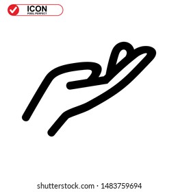 
Hands icon isolated sign symbol vector illustration - high quality black style vector icons
