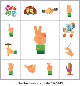 Hands Icon Set