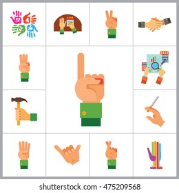 Hands Icon Set