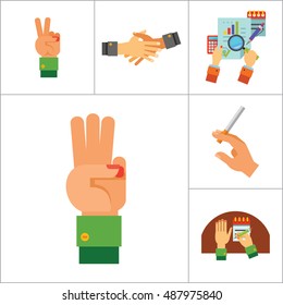 Hands Icon Set