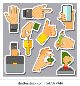 Hands Icon Set
