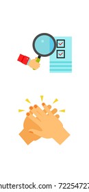 Hands icon set