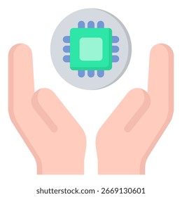 Hands icon symbol. Vector illustration